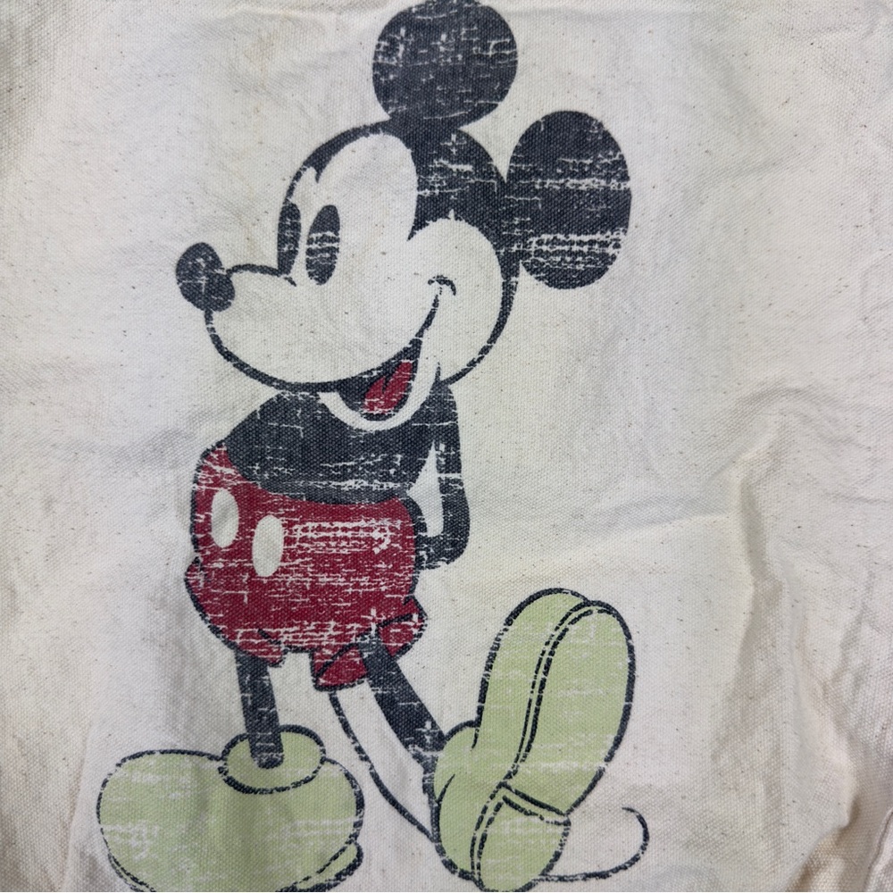Mickey Mouse Disney Store canvas shopping tote bag - Picture 7 of 11